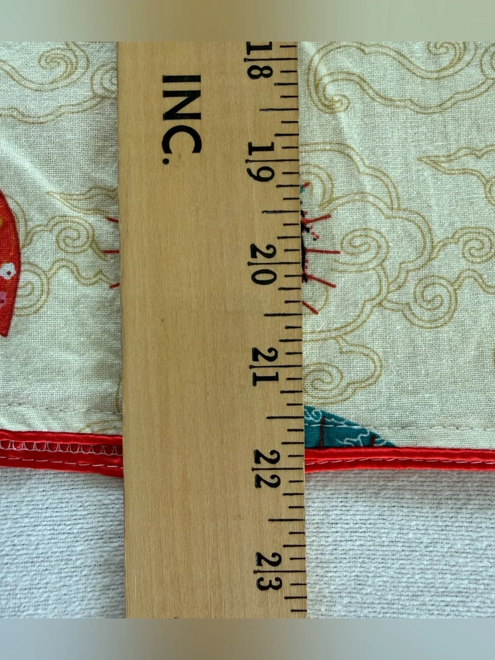 Toddler Asian Inspired Cheongsam Dress Red Gold Fan Print Size 3T Disneys Epcot‎